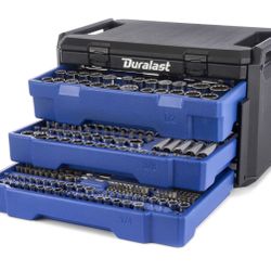 Duralast 1/4in, 3/8in and 1/2in Drive Mechanics Tool Set, 265 Piece