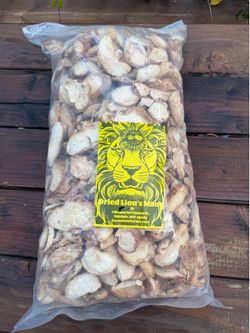 Lions mane mushrooms bag