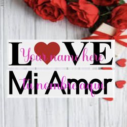 3x12 Decor Glass Plaque For Valentine 