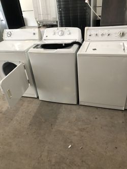 Washers and dryers