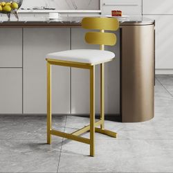 Modern Metal Counter Height Counter Stools With Back Kitchen Chair