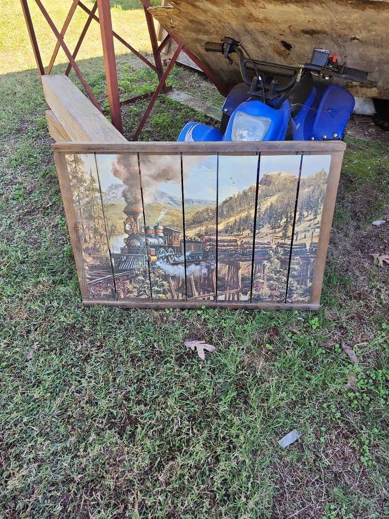 Vintage Barn Art 3'long X 2' Wide
