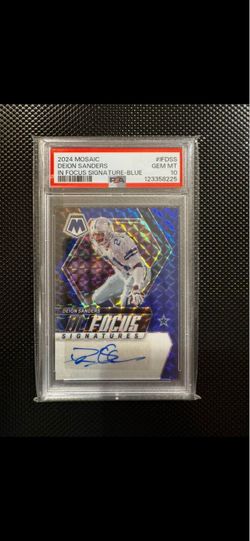 2024 Panini Mosaic In Motion Signatures Blue /99 #IFDSS PSA 10