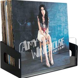 Noahrk Vinyl Record Storage - vinyl record holder wall mount, 45 album vinyl rack - vinyl