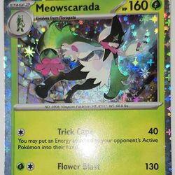 Meowscarada Sparkle Holo $10