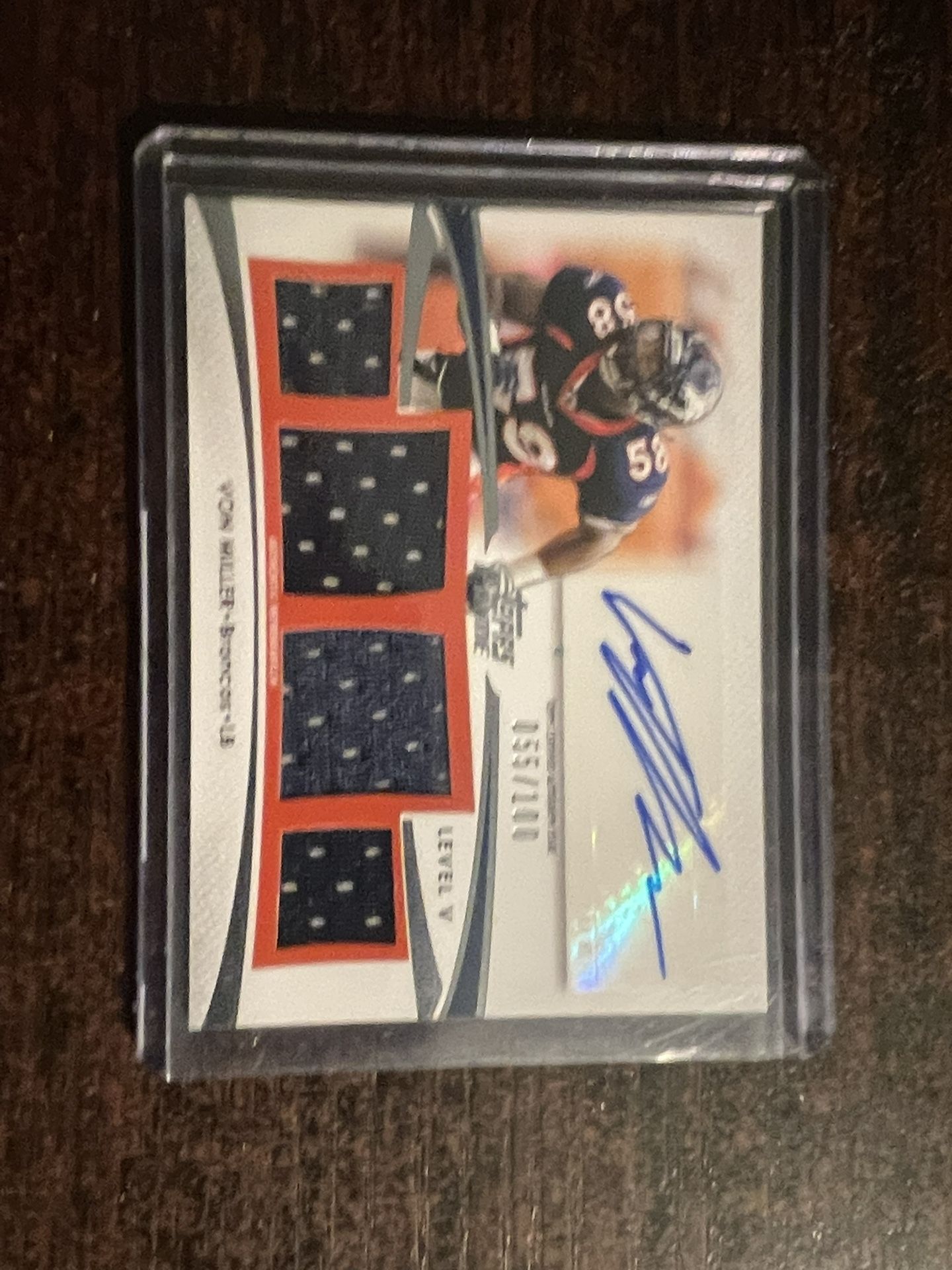 Von Miller Signed Game Worn Jersey Thread 55/100