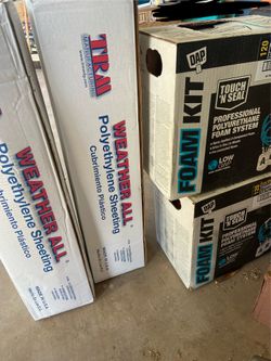 $600 ALL Plastic sheetings & Foam Kits