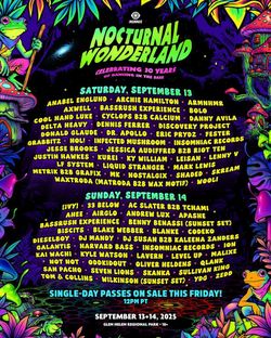 Nocturnal wonderland  tickets