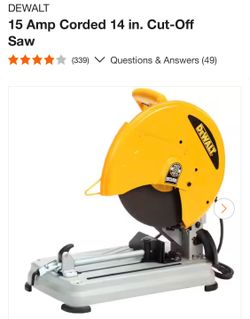 Dewalt Chop saw for sale