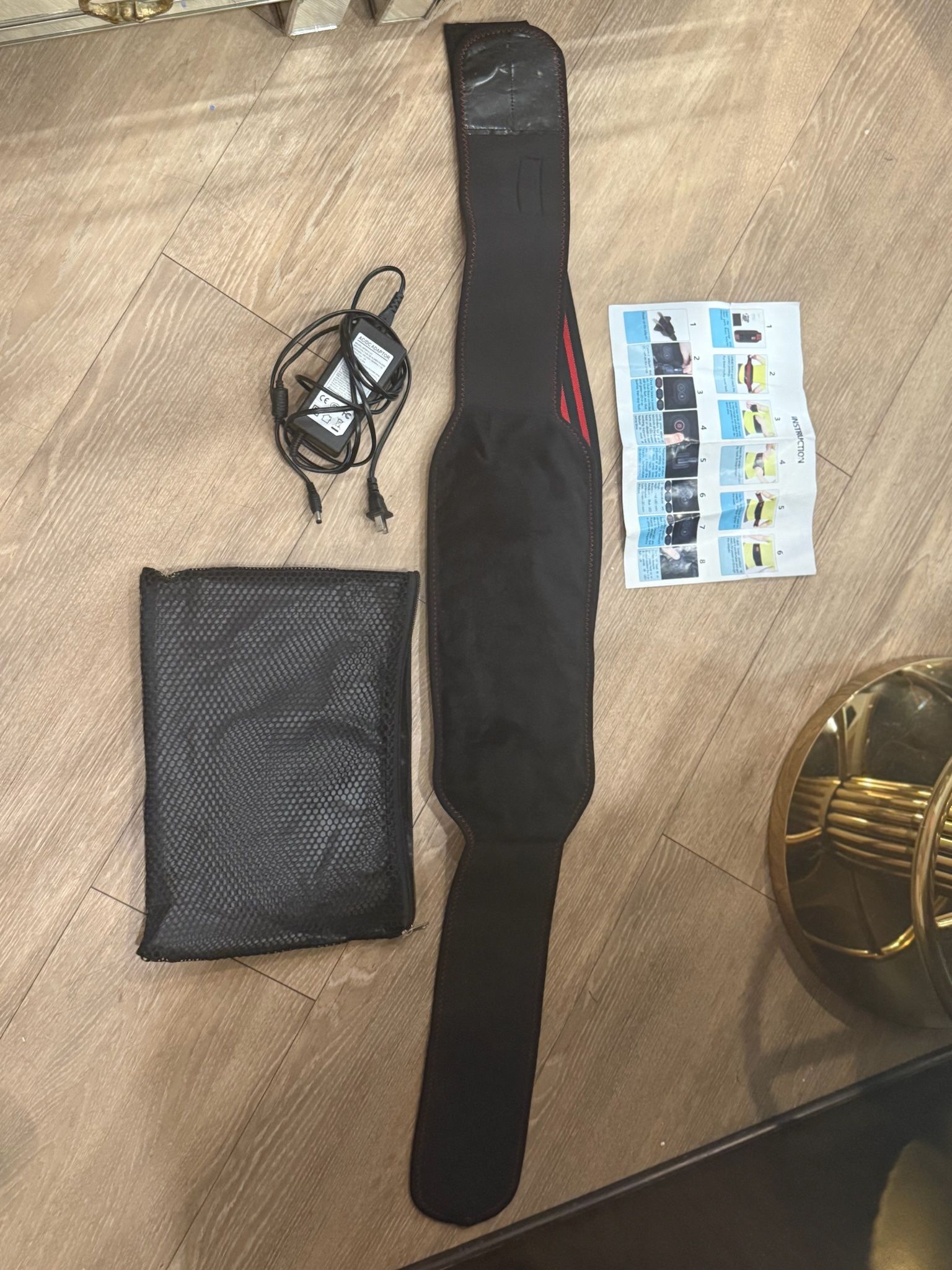 Creatrill Massaging Heated Waist Belt Wrap, Heat & Massage