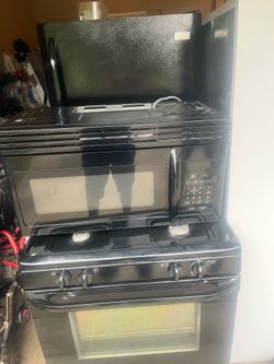 Refrigerator microwave and stove