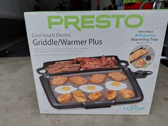 Presto cool touch electric griddle/warmer plus