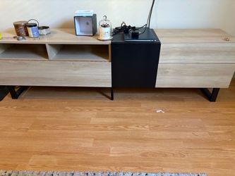 Modern tv stand with storage