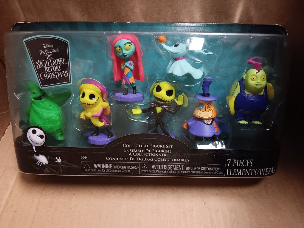 Nightmare Before Christmas 7 Piece Figure Set