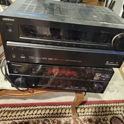 2 Onkyo Receivers for repair