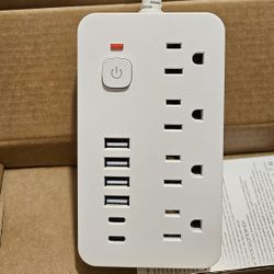 6 * USB Power Outlet Cord Strip Extender
