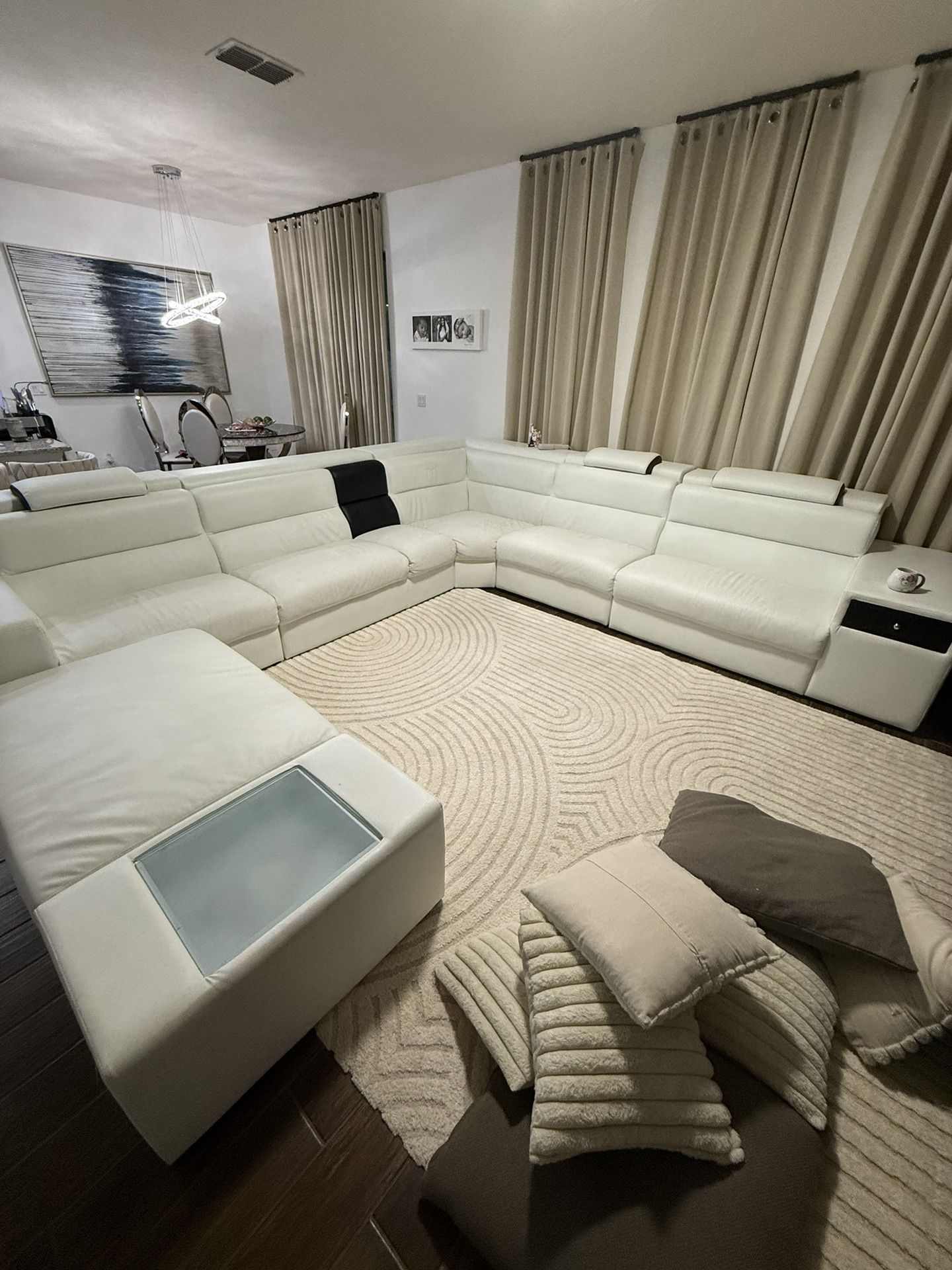 White Sectional