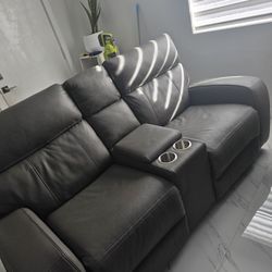 leather couch recliners