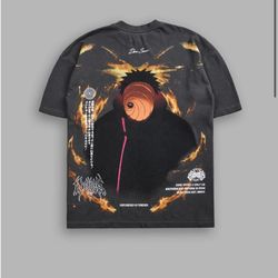 DARC SPORT X Naruto Tobi Behind the Mask "Premium" Oversized Tee in Black Medium