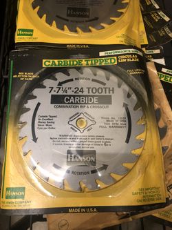 Circular saw blade 7”1/4. OBO