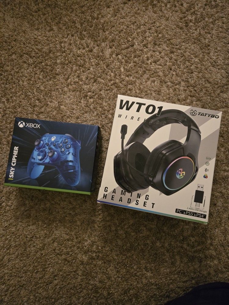 π Xbox Sky Cipher Wireless Controller & Wireless Gaming Headset