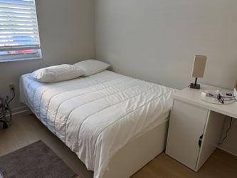 Queen-Size Bed with Pull-Out Trundle Bed – $300