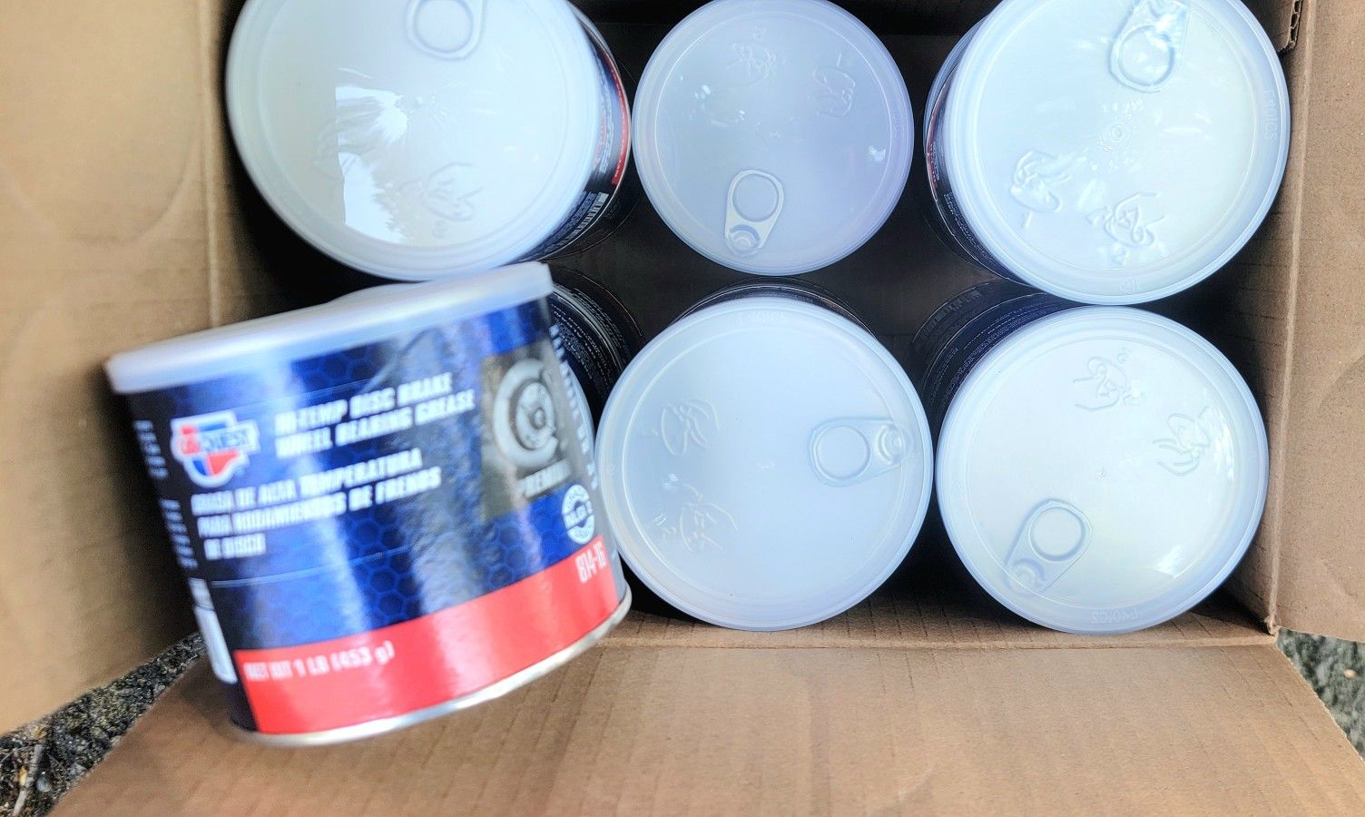 Carquest 814-16 1 pound tubs high temp wheel bearing grease new 1 case available $45