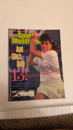 1990 Sports Illustrated Jennifer Capriati Tennis Cover Vintage Magazine