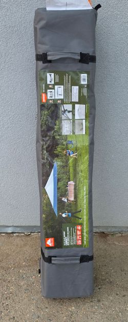 Ozark Trail 14' x 14' Instant Lighted Canopy for Camping - Blue, Gray