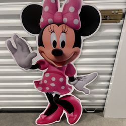 4 foot Minnie mouse party would cut out