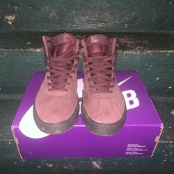 Size 12- Nike Bruin High Premium SB Burgundy Crush 2020