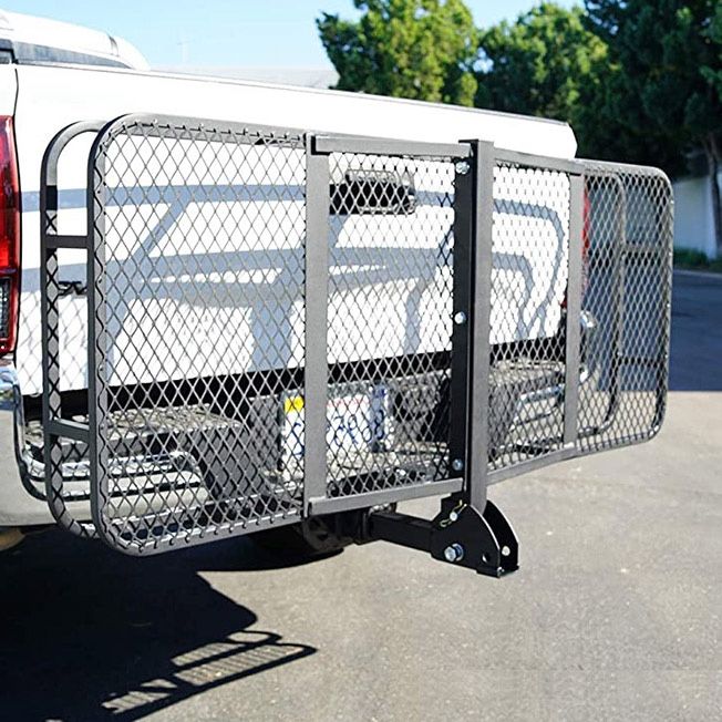 $125 (Brand New) Heavy duty 60x25 inch folding cargo rack carrier 500 lbs capacity 2 inch hitch receiver luggage basket