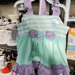 Four Pc 12 Month New Summer Outfit 