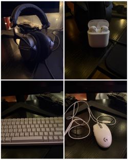 Beyerdynamic DT 990 Pro 250 Ohm, RK84 Keyboard, G203 Mouse, AirPods 1 Bundle⁠