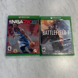 XBOX ONE Games - Battlefield 1 and NBA2K15