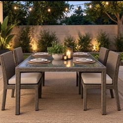 DEDON Large Square Patio Dining Table & Coffe Table