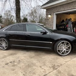 22x11& 22x9 Ashanti Black Label Concave Silver & Machined Rims & Tires