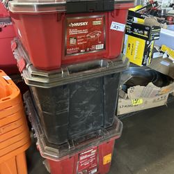 Husky Storage Containers (Prices Vary)