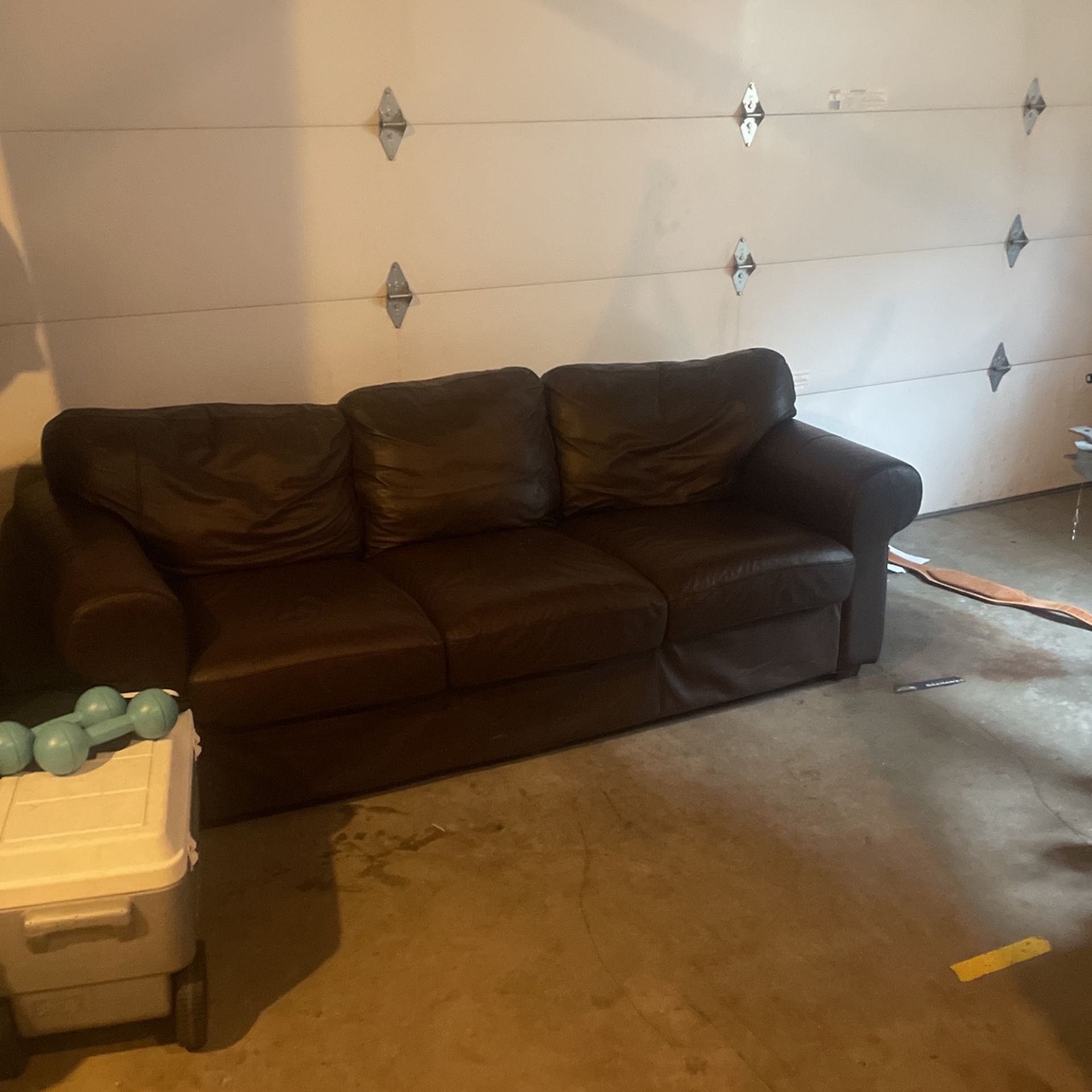 Black Leather Couch Perfect Condition