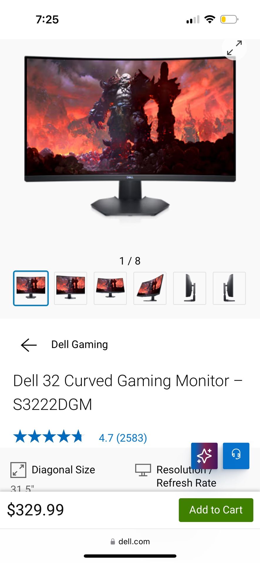 Dell 32 1440p 165hz