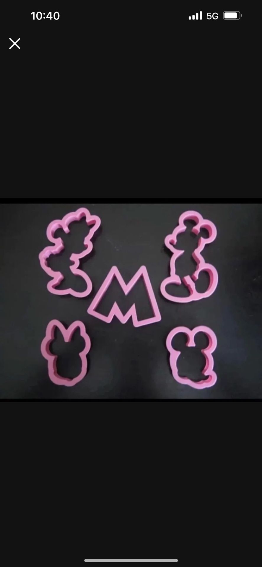 Mickey & Minnie Mouse Cookie Cutter set