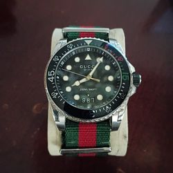 Great Condition Gucci 45mm Dive Watch w/Nylon Strap. $750 obo must sell asap. 