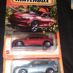 Matchbox Mustang And Subaru 