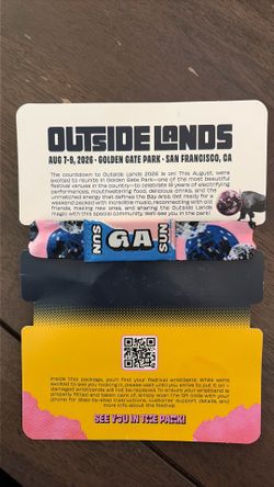 RÜFÜS - OUTSIDE LANDS SUNDAY x 1