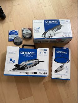 Dremel 4300 Rotary Tool + Ultra-Saw + Flex Shaft + Extra Blades