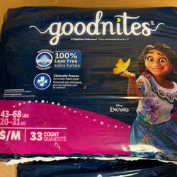 Goodnites Girls' Bedwetting Underwear, Size S/M (43-68 lbs), 99 Ct (3 Packs of 33)
