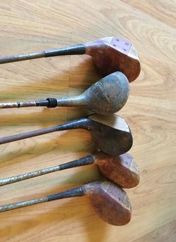 Vintage Wooden Golf Clubs