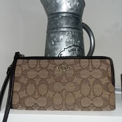 Coach Signature Wristlet