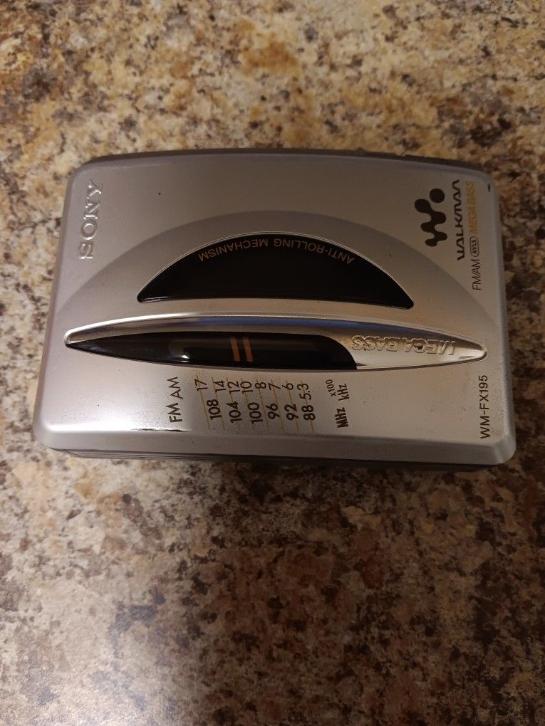Sony Walkman With F/m Radio Tape Player Like New