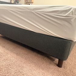 Nectar Premier Full Sized Memory Foam Mattress W/ Nectar Bed frame 